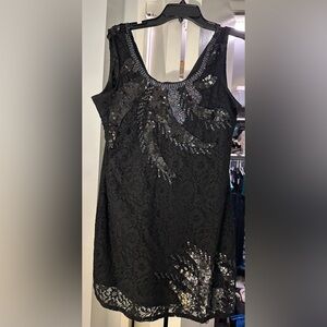 Juicy Couture - Lace and Sequins Black Dress - Like New